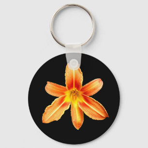 Orange Tiger Lily Key Ring Schlüsselanhänger