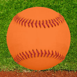 Orange Tiger Solid Color Baseball