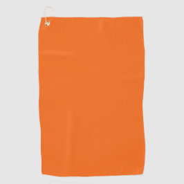 Orange Tiger Solid Color Golfhandtuch