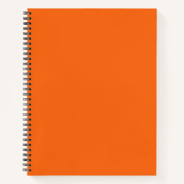 Orange Tiger Solid Color Notizbuch