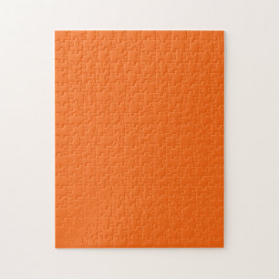 Orange Tiger Solid Color Puzzle