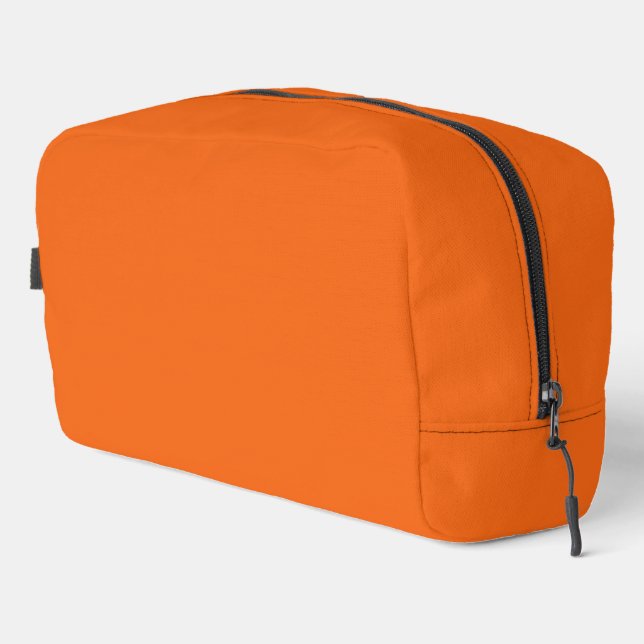 Orange Tiger Solid Color Waschbeutel (Rechte Ecke)