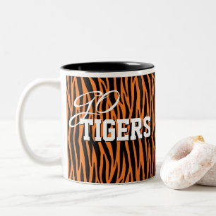 Orange Tiger Stripes Tassen Cup