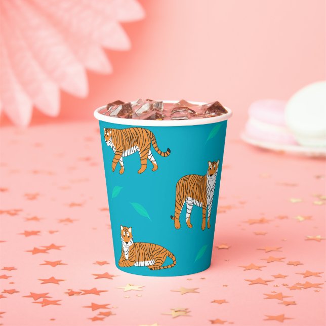 Orange Tigers Pappbecher (Insitu)