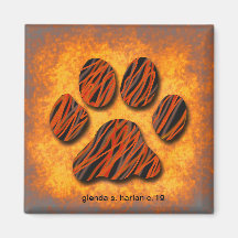 Orange Tone Paw Design von Glenda S. Harlan