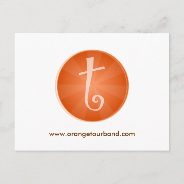 Orange Tour Postkarte (Vorderseite)