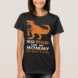 Orange tragen für meine Mama Dinosaurier Multiple  T-Shirt