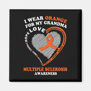 Orange tragen für meine Oma-Multiple Sklerose Awar Magnet