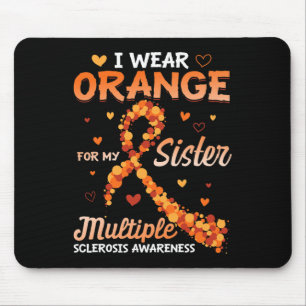 Orange tragen für meine Schwester Multiple Skleros Mousepad