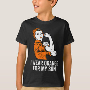 Orange tragen für meine Sohn Leukämie Bewusstsein T-Shirt