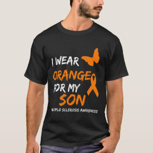Orange tragen für meine Son Multiple Sklerose Ribb T-Shirt