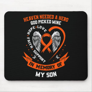 Orange tragen im Gedächtnis meiner Leukämie Bewuss Mousepad