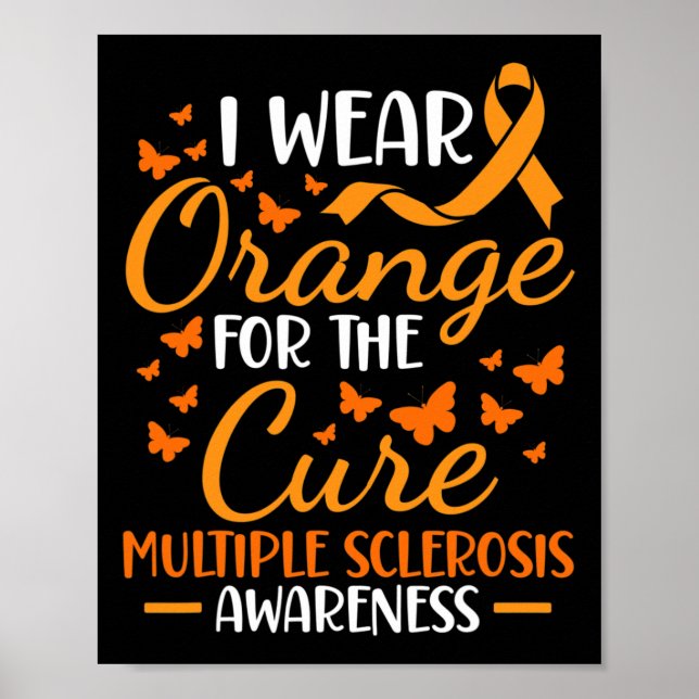 Orange tragen - Multiple Sklerose Awareness Orange Poster (Vorne)