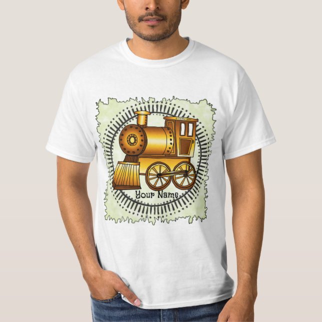 Orange Train T-Shirt (Vorderseite)
