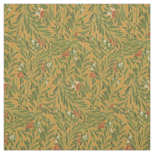 Orange Tree Vintage Tapete Muster Jugendstil Stoff