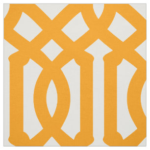 Orange Trellis Grosse Skala Stoff