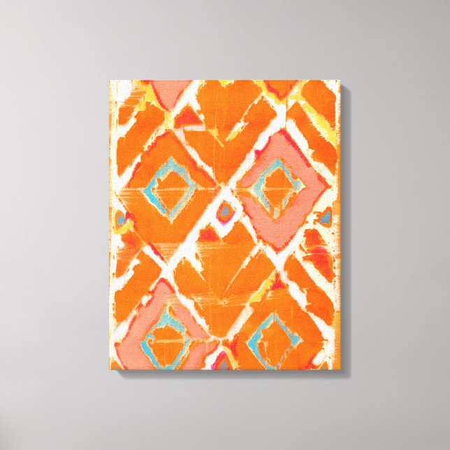 Orange Tribal II Leinwanddruck (Vorderseite)