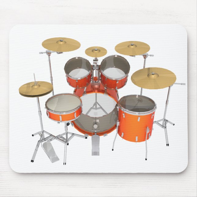 Orange Trommel-Ausrüstung: Mousepad (Vorne)