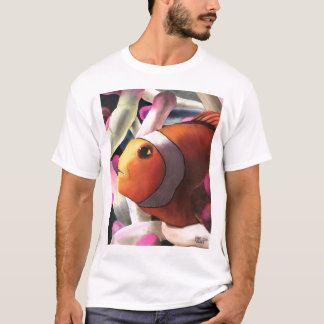 Orange tropischer Fisch-T - Shirt