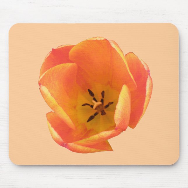Orange Tulip Mousepad (Vorne)
