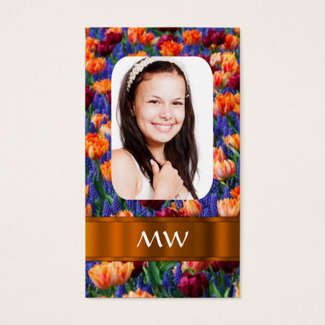 Orange tulip personalisiertes Foto (Vorderseite)