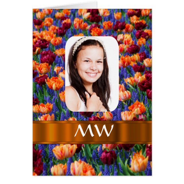 Orange tulip personalisiertes Foto (Vorne)