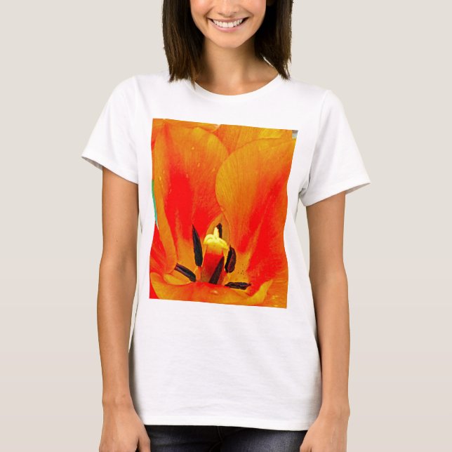 Orange Tulip T-Shirt (Vorderseite)
