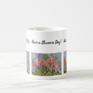 Orange Tulip Watercolor Blume Kaffeetasse