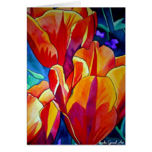 Orange Tulips Aquarellmalerei Blume