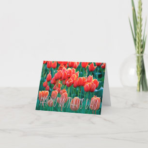 Orange Tulips Foto Happy Mother Day Card Dankeskarte