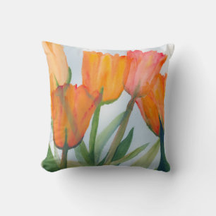 Orange Tulips Pillow Kissen