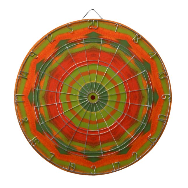 Orange Twirl Dartscheibe (vorne)