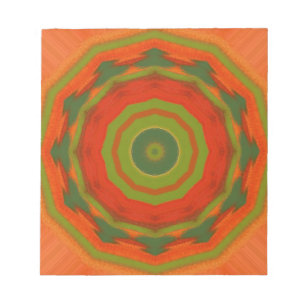 Orange Twirl Notizblock