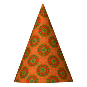 Orange Twirl Partyhütchen