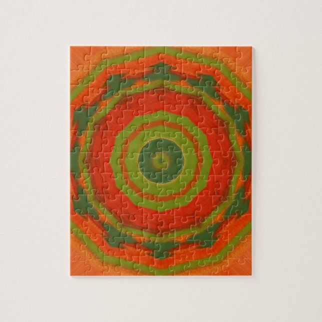 Orange Twirl Puzzle (Vertikal)