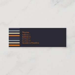 Orange u. Blau • Profilecard Mini Visitenkarte