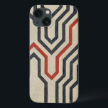 Orange u. blaue grafische Linien iPhone 13 Hülle<br><div class="desc">Grafische orange und blaue Linien überqueren dieses Stück durch Chariklia Zarris. Die orange Linie schneidet die meisten der Arbeit durch,  während die Blueslinien ein discernable Muster zu ihnen haben. Erhalten Sie Ihr jetzt!</div>