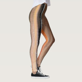 Orange und abstrakte Tanz-Leggings Browns Leggings