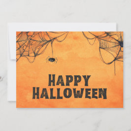 Orange und Black Happy Halloween Feiertagskarte