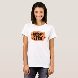 Orange und Black Momster Halloween T-Shirt