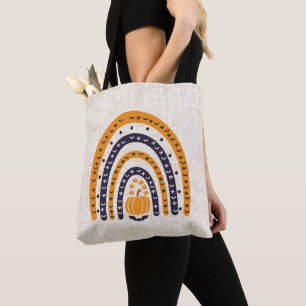 Orange und Black Rainbow Burlap Halloween