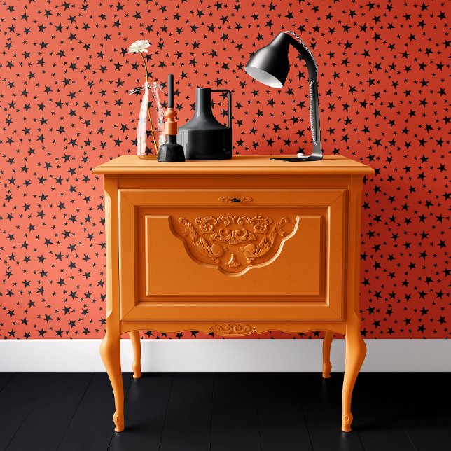 Orange und Black Stars Halloween Tapete (Von Creator hochgeladen)