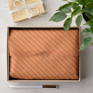 Orange und blassorange Streifen Seidenpapier