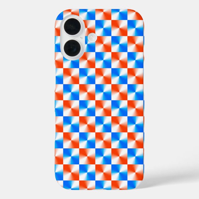 Orange und Blau Case-Mate iPhone Hülle (Rückseite)
