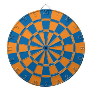 Orange und Blau Dartscheibe