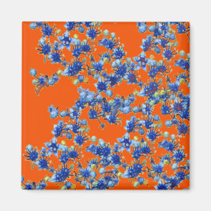orange und blau magnet