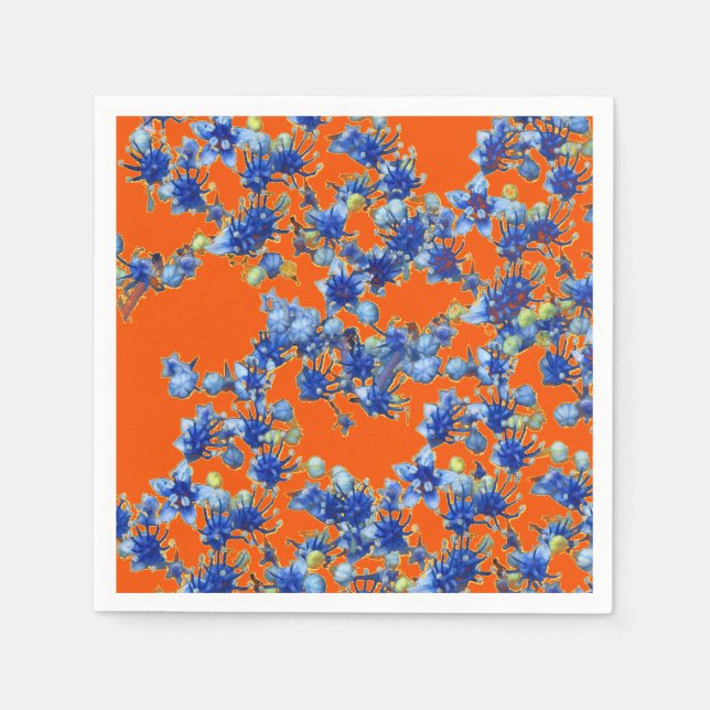orange und blau serviette (Vorderseite)