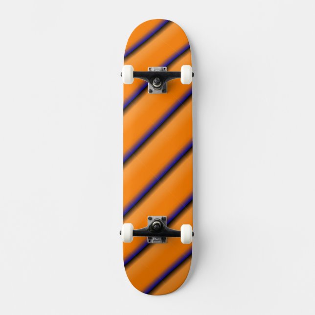 Orange und Blau Skateboard (Vorderseite)