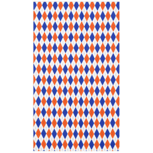Orange und Blue Diamond Raute Tischdecke