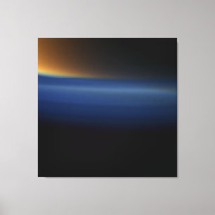 Orange und Blue Haze Wrapped Canvas Leinwanddruck